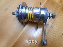 Vintage Bendix Two 2 Speed Kick Back Rear Hub Yellow Band USA Old Schwinn