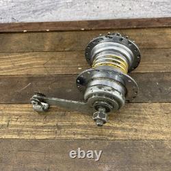 Vintage Bendix Yellow Band 2 Speed Kickback Hub USA Model B Bicycle 36H Schwinn