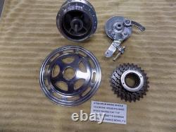 Vintage Bicycle Atom Drum Brake 36 Hole 5 Speed Cog Protector Polished Lot #33