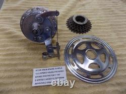 Vintage Bicycle Atom Drum Brake 36 Hole 5 Speed Cog Protector Polished Lot #33