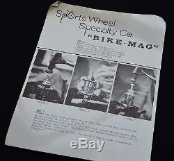 Vintage Bicycle Mag Wheel Kit-NOS for Schwinn Stingray Rear S-2 RARE ACCESSORY