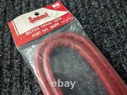 Vintage Bicycle RED GLITTER Combo Chain Lock for SCHWINN APPLE KRATE StingrayNOS