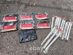 Vintage Bicycle Saddle Bag Lot Amf Touring Roadmaster Frame Pump Schwinn Bike