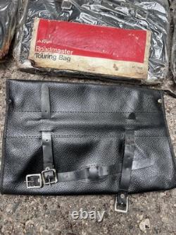 Vintage Bicycle Saddle Bag Lot Amf Touring Roadmaster Frame Pump Schwinn Bike