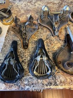Vintage Bicycle Seats Schwinn Shelby Dayton messenger Troxel