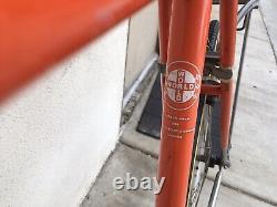 Vintage Bike World Voyageur Schwinn Orange Made In Japan Number 2 H 5105