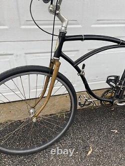 Vintage Black 1961 Schwinn BMX Beach Cruiser Coaster Klunker Rat Rod