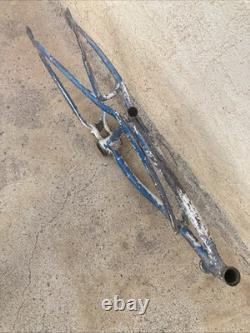 Vintage Blue Schwinn 1964 Stingray Shorty M4 Bicycle Frame Deluxe With Kickstand