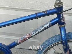 Vintage Blue Schwinn Predator 1980's used old school BMX bike Aerostar