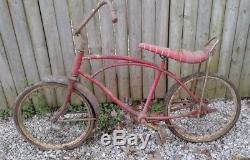 Vintage Boys Muscle Bike With Schwinn Stingray Seat Handlebars Antique Murray