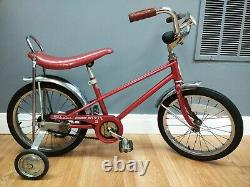 Vintage Cardinal Red Schwinn Sting Ray Pixie 2 Bicycle 16 in Tire 1977 EUC