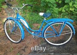 Vintage Chicago Schwinn Deluxe Tornado Girls Bike 26 bicycle unrestored