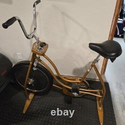 Vintage Complete Working 1970's Schwinn Exerciser Exercise Bike Clean Coppertone
