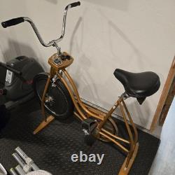 Vintage Complete Working 1970's Schwinn Exerciser Exercise Bike Clean Coppertone