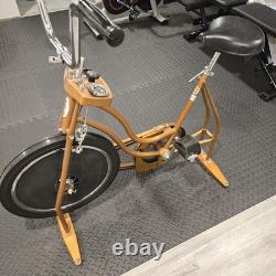 Vintage Complete Working 1970's Schwinn Exerciser Exercise Bike Clean Coppertone