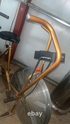 Vintage Copper GOLD SCHWINN AIRDYNE Dual Action EXERCISE BIKE Wind Ergometer
