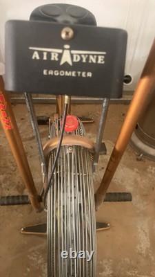 Vintage Copper GOLD SCHWINN AIRDYNE Dual Action EXERCISE BIKE Wind Ergometer