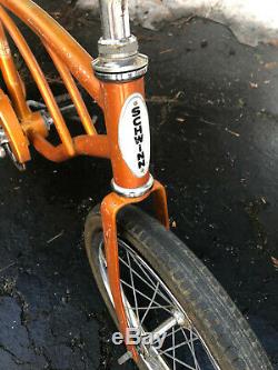 Vintage Coppertone 1967 SCHWINN MIDGET 16 STING RAY KRATE bicycle muscle bike