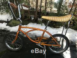 Vintage Coppertone 1967 SCHWINN MIDGET 16 STING RAY KRATE bicycle muscle bike