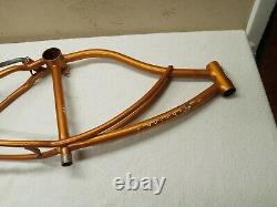Vintage Coppertone 1967 Schwinn Stingray Bicycle frame sissy bar grips seatclamp