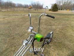 Vintage Custom Chopper Motorcycle Theme Show Bicycle Long Forks Murray Schwinn