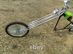 Vintage Custom Chopper Motorcycle Theme Show Bicycle Long Forks Murray Schwinn