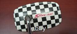 Vintage Early Schwinn Stingray Banana Seat Muscle Bike White Checkerboard Mirror