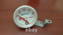 Vintage Early Schwinn Stingray Banana Seat Muscle Bike White Speedometer Head