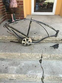 Vintage Early/mid 60s Era 26 Schwinn 3 Speed Frame And Parts Dirty/good