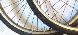 Vintage GC Pair 26 Schwinn Bicycle, S-7 Center Stamped Chromed Wheels 1950/60s