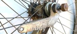 Vintage GC Pair 26 Schwinn Bicycle, S-7 Center Stamped Chromed Wheels 1950/60s
