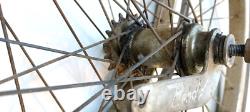Vintage GC Pair 26 Schwinn Bicycle, S-7 Center Stamped Chromed Wheels 1950/60s