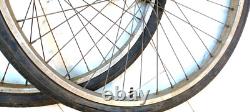 Vintage GC Pair 26 Schwinn Bicycle, S-7 Center Stamped Chromed Wheels 1950/60s