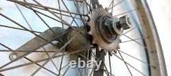 Vintage GC Pair 26 Schwinn Bicycle, S-7 Center Stamped Chromed Wheels 1950/60s