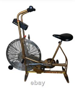 Vintage GOLD SCHWINN AIRDYNE Dual Action STATIONARY EXCERCISE BIKE