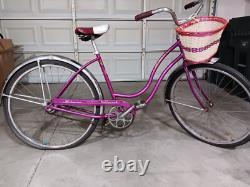 Vintage Girls 1967 Schwinn Hollywood Cruiser Bicycle Automatic 2-Speed Violet