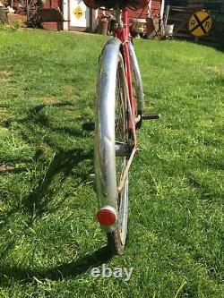 Vintage Girls Red Schwinn Bike The Breeze 1960s, 26 inch bike