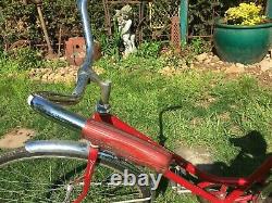 Vintage Girls Red Schwinn Bike The Breeze 1960s, 26 inch bike