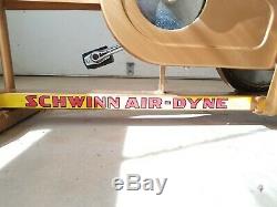 Vintage Gold Schwinn Airdyne Exercise Bike Lightly Used Outstanding Condition