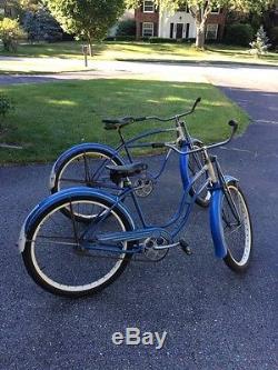 Vintage His And Hers Schwinn Balloon Tire Springer Bicycles 1951-52