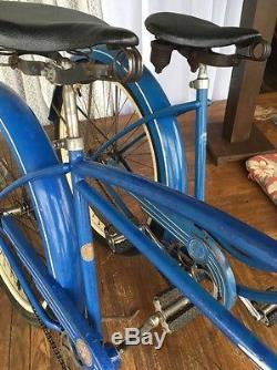 Vintage His And Hers Schwinn Balloon Tire Springer Bicycles 1951-52
