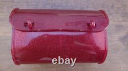 Vintage Hunt Wilde Red Glitter Banana Seat Muscle Bike Schwinn Krate Tool Bag