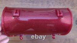 Vintage Hunt Wilde Red Glitter Banana Seat Muscle Bike Schwinn Krate Tool Bag