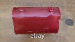 Vintage Hunt Wilde Red Glitter Banana Seat Muscle Bike Schwinn Krate Tool Bag