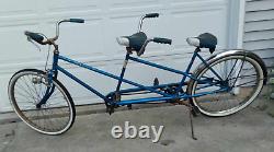 Vintage Iconic Schwinn Tandem 2-person Bike Bicycle Works Very Well