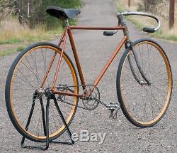 Vintage Iver Johnson Chater Lea Track BIKE Fixed Gear Wood Wheel Bicycle Schwinn