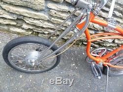 Vintage January 1968 Schwinn Stingray Orange Krate Bicycle