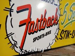 Vintage Large Rare Schwinn Bicycle 30 Porcelain Metal Advertising Sign