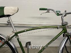 Vintage Late 60's Mens Schwinn Speedster 3-speed Green Cruiser Bicycle