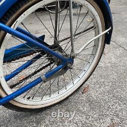 Vintage Late 60's Schwinn 26 Hollywood Blue Men/LadiesCruiser Bicycle